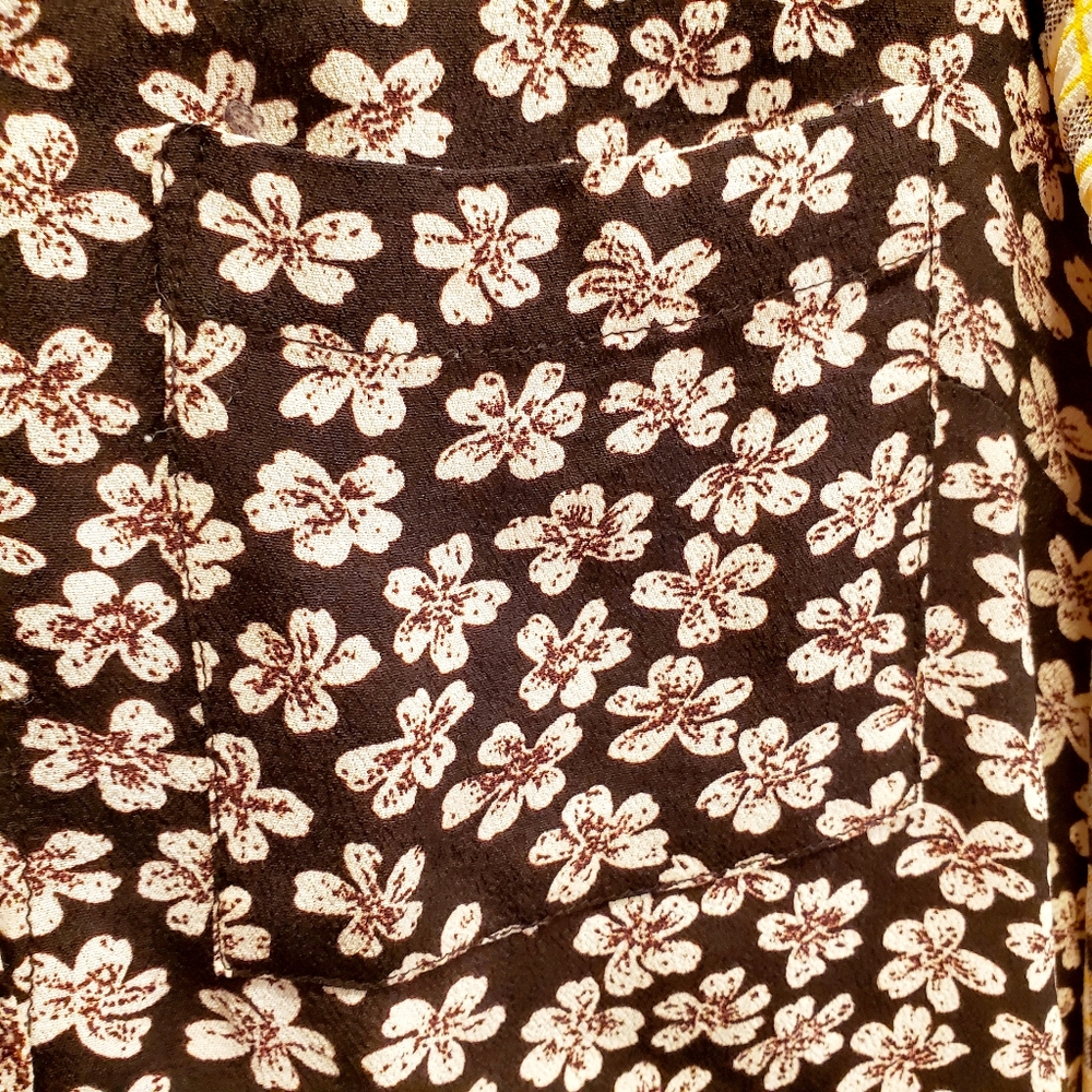 ☆☆TOPSHOP Plaid & Floral Shirt 🇬🇧 - Picture 4 of 4